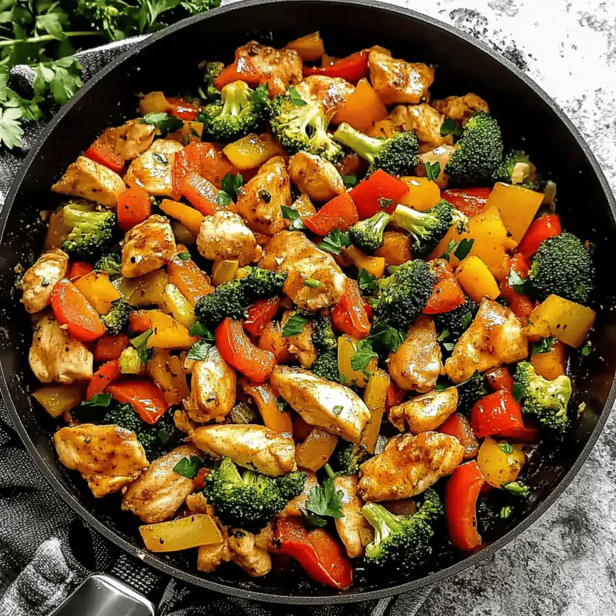 Chicken and Vegetables Skillet
