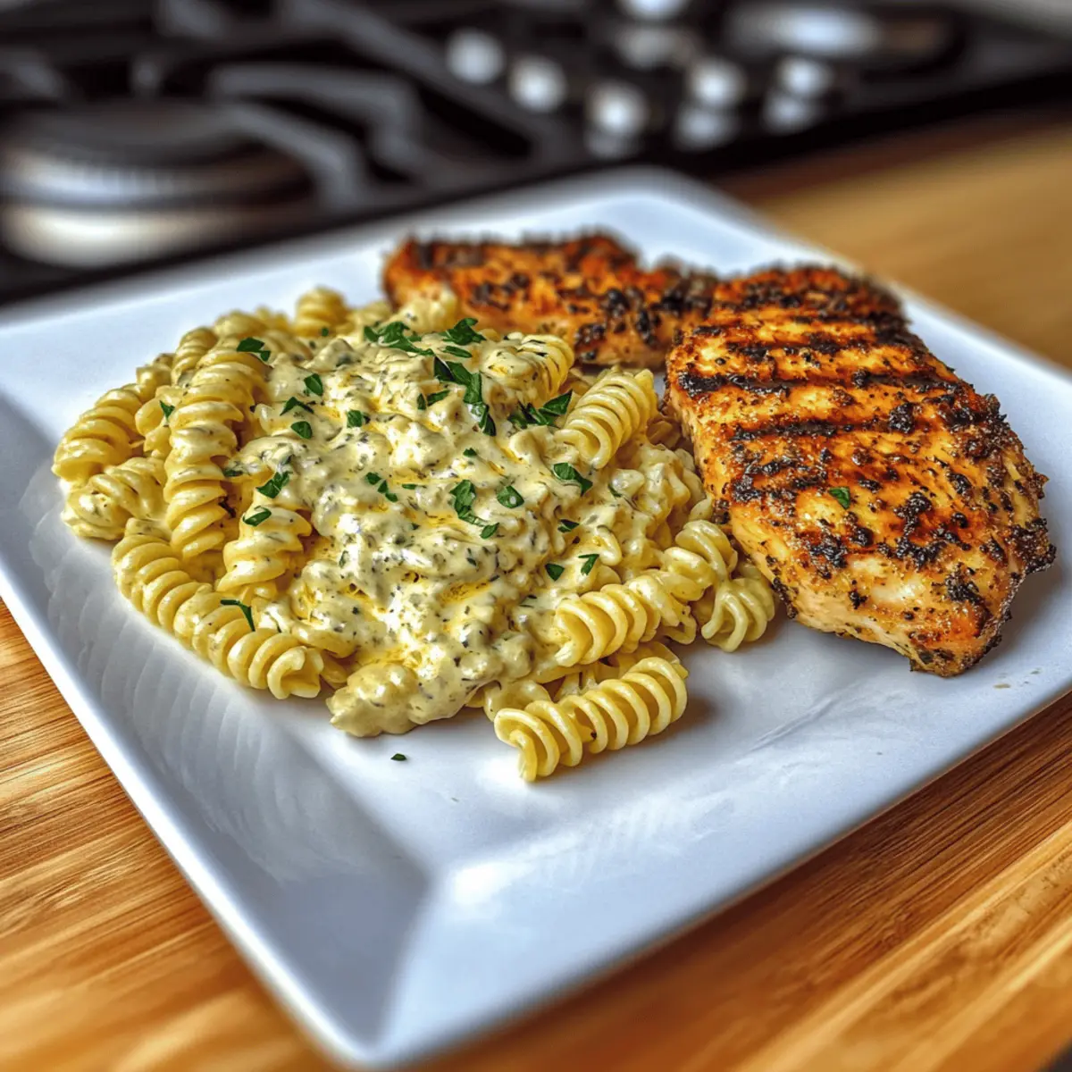 Creamy Garlic Parmesan Chicken Pasta