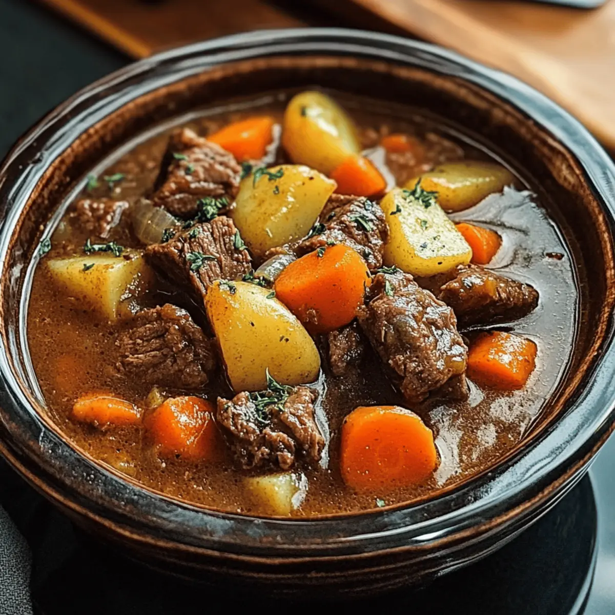 Easy Crock Pot Beef Stew Recipe