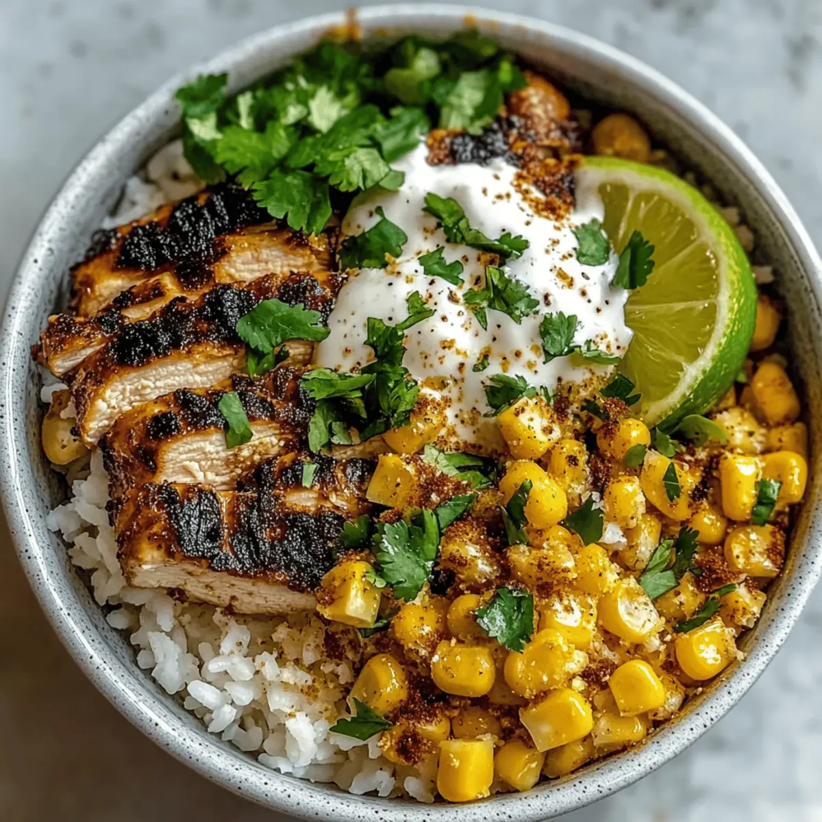 Easy Street Corn Chicken Rice Bowl