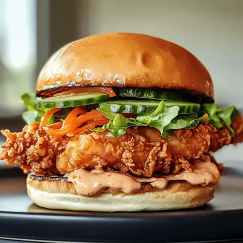 Flavor-Packed Thai Fried Chicken Sandwich