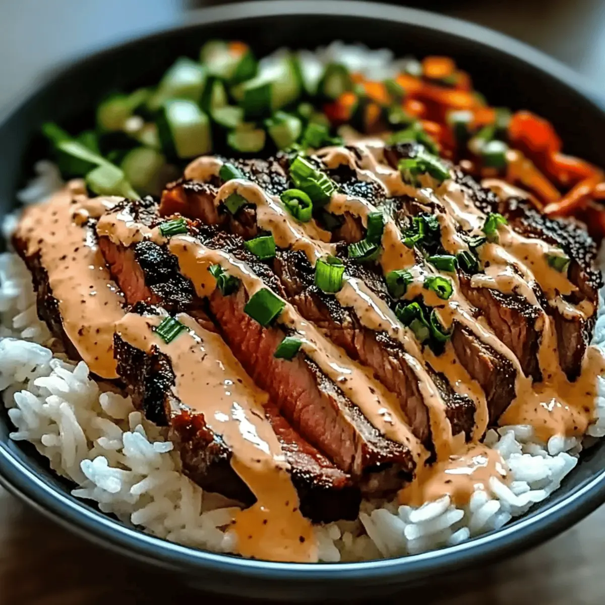 Korean BBQ Steak Rice Bowls