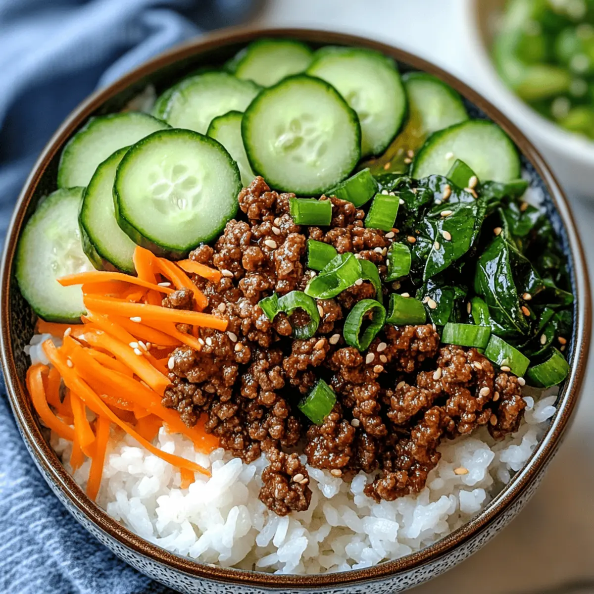 Quick & Easy Korean Ground Beef Bowl