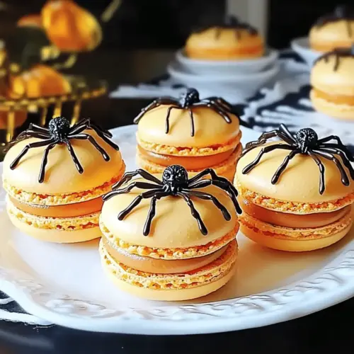 Spooktacular Halloween Desserts: Spider Leg Macarons