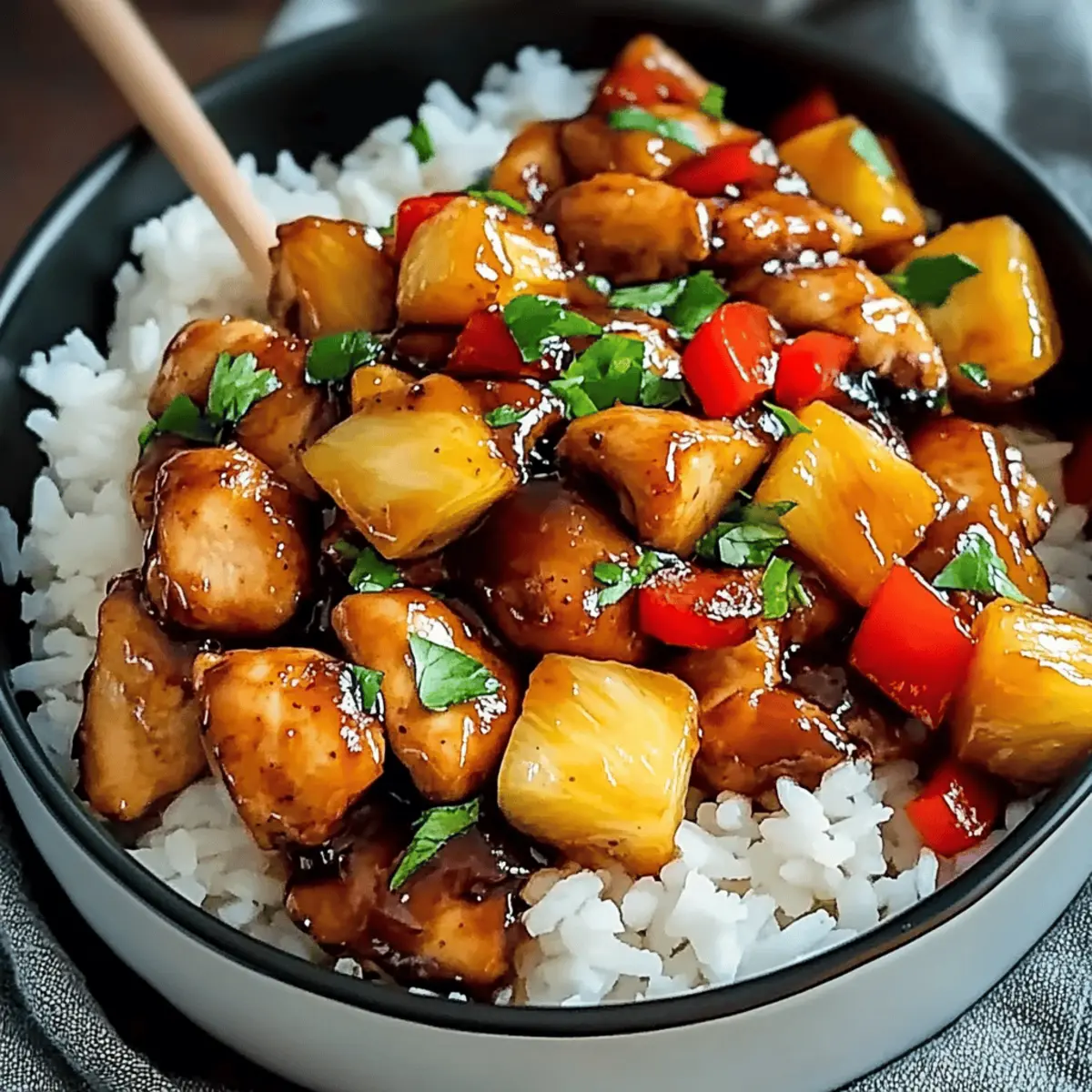 Sticky Pineapple Chicken
