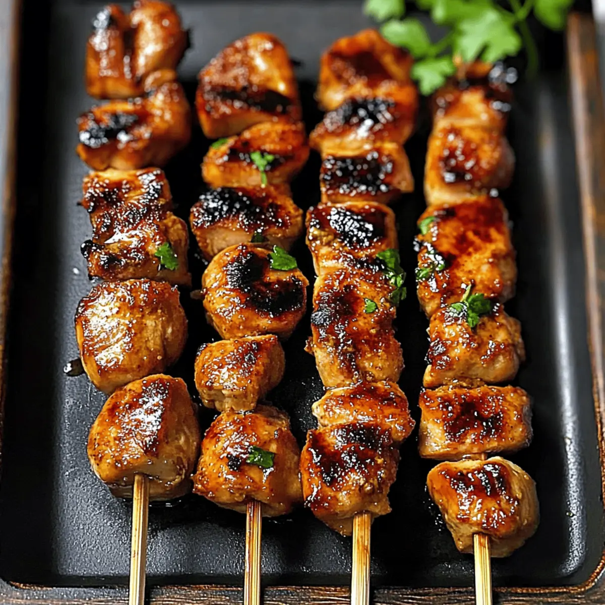 Thai Coconut Chicken Skewers
