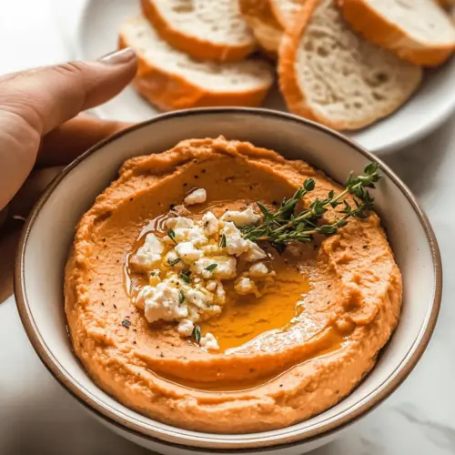 Whipped Pumpkin Feta Honey & Thyme Dip