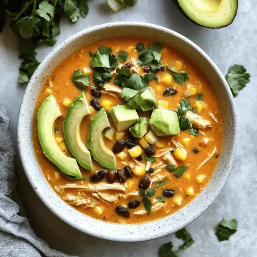 Creamy Chicken Enchilada Soup