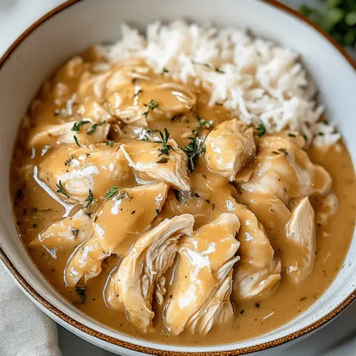 Easy Crockpot Chicken and Gravy