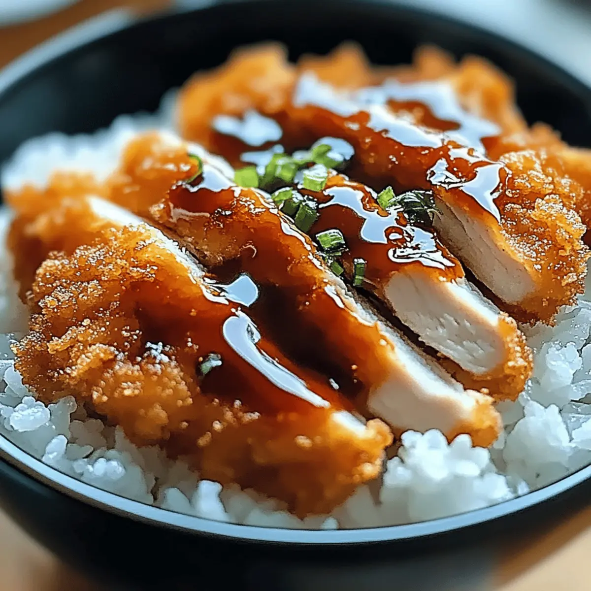 Japanese Katsu Bowls with Tonkatsu Sauce