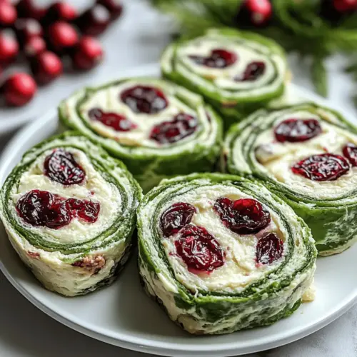 Tasty Christmas Cranberry Pinwheels