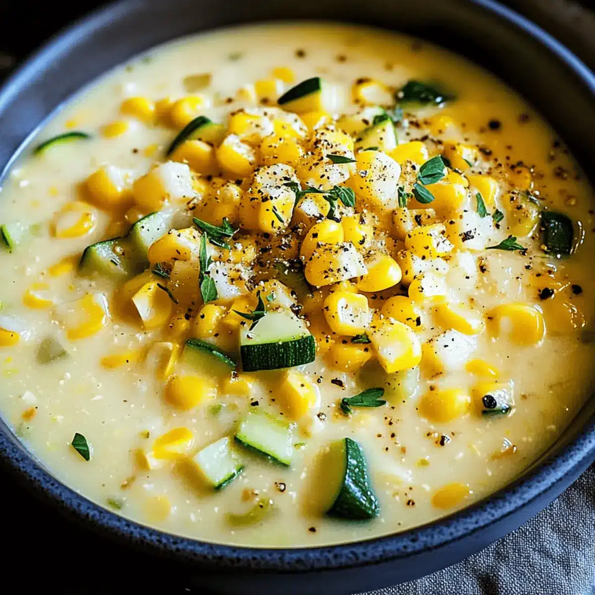 Wholesome Summer Corn and Zucchini Chowder
