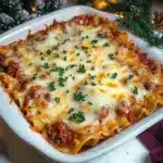 Cheesy Christmas Lasagna