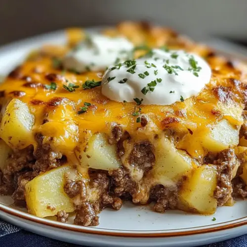 Ground Beef and Potatoes Casserole