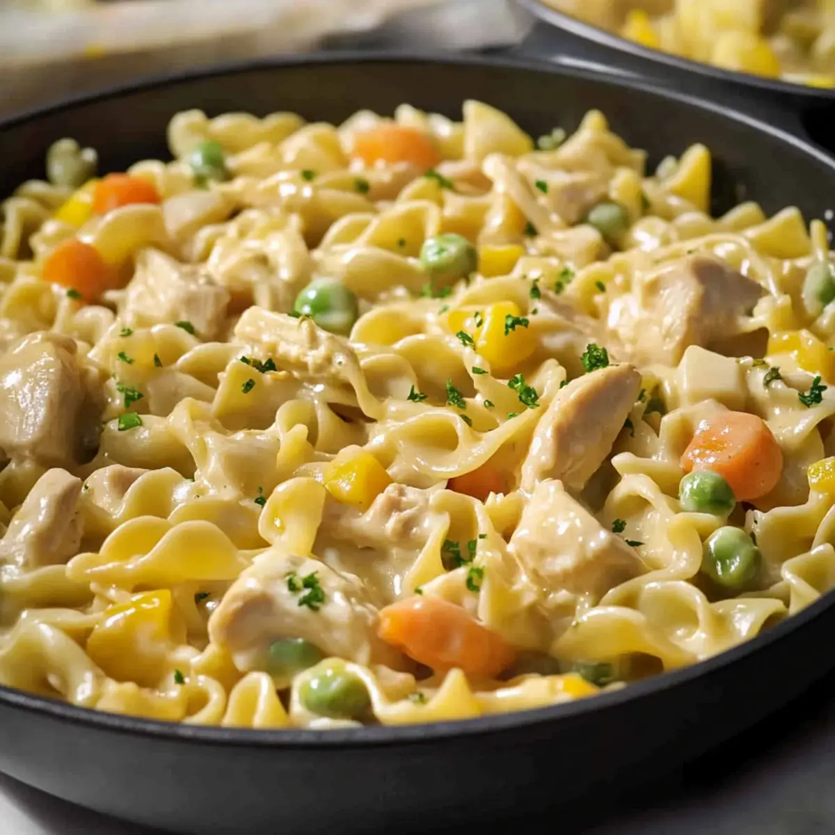 Quick Chicken Pot Pie Pasta