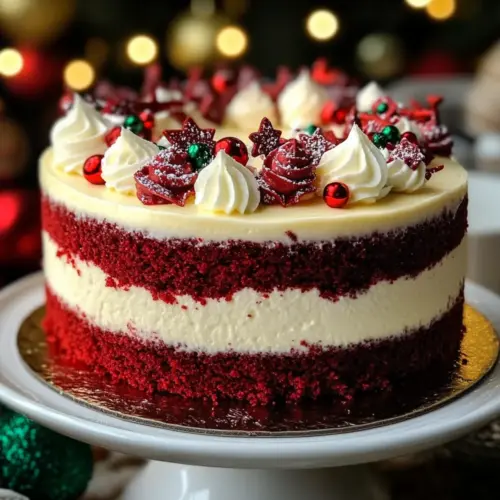 Christmas Red Velvet Cheesecake