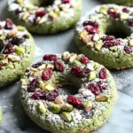 Pistachio Cranberry Wreath Cookies