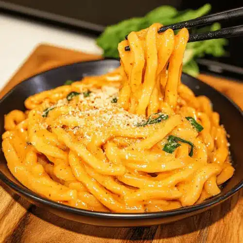 Creamy Gochujang Udon Noodles