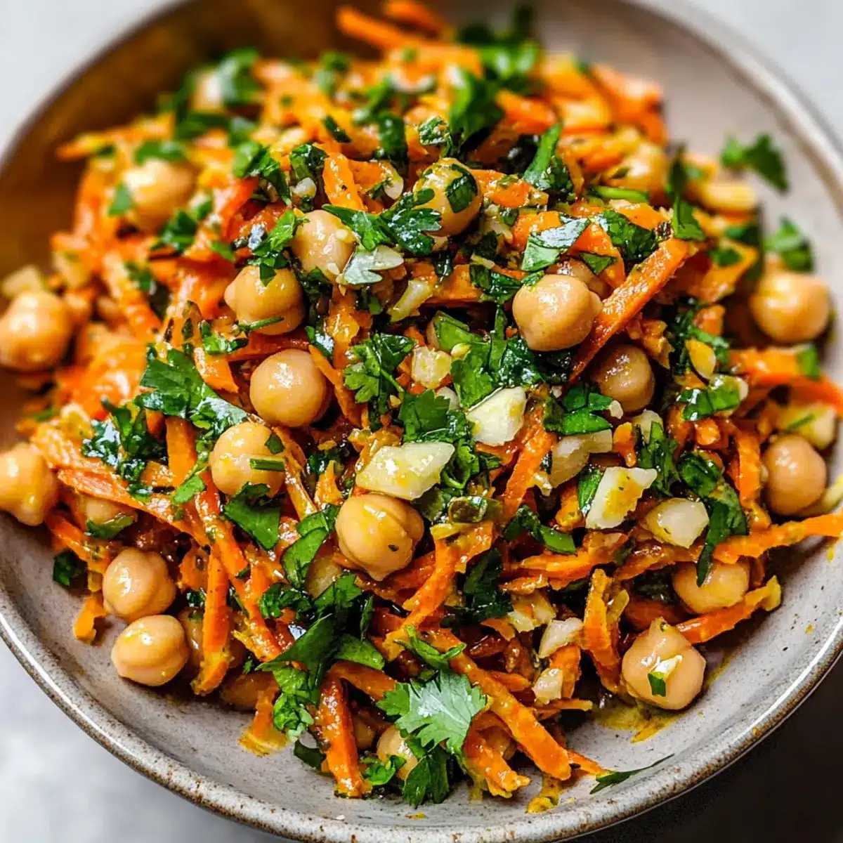 Moroccan Carrot and Chickpea Salad