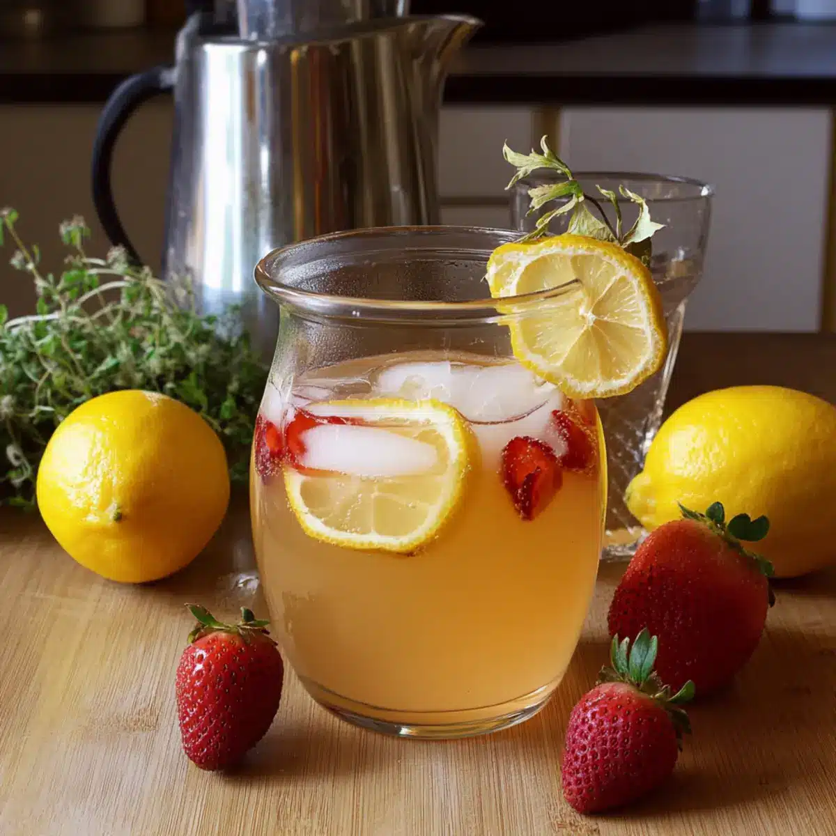 Dehydrated Lemon & Strawberry Lemonade
