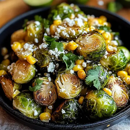 Mexican Street Corn Brussels Sprouts
