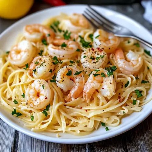 Creamy Shrimp Scampi Pasta