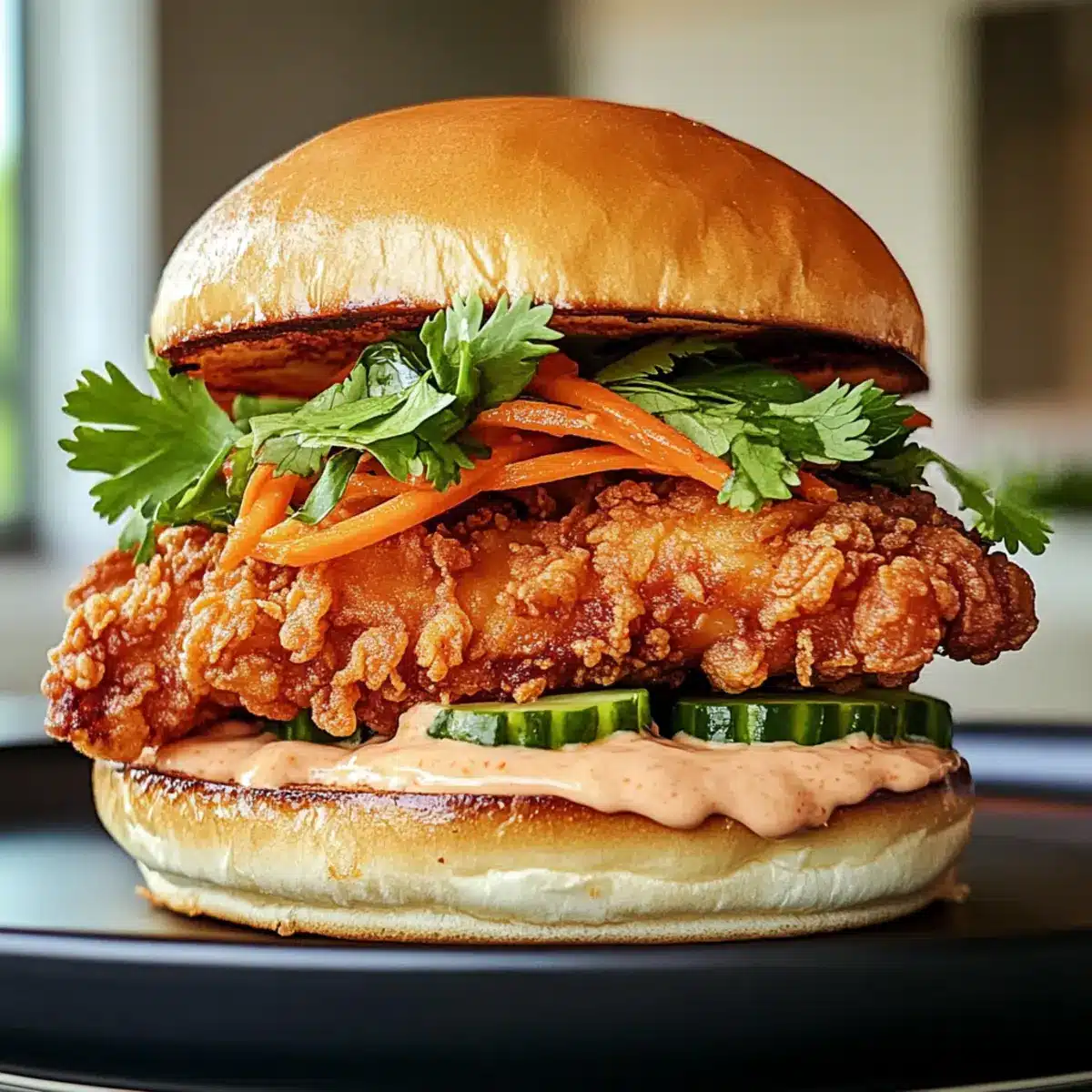 Flavor-Packed Thai Fried Chicken Sandwich
