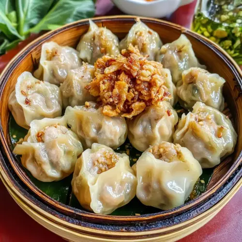 Kanom Jeeb (Thai Dumplings Recipe)