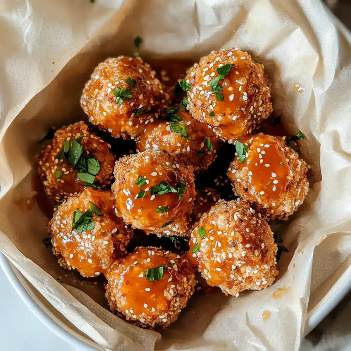 Air Fryer Bang Bang Salmon Bites