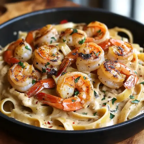 Blackened Shrimp Stroganoff