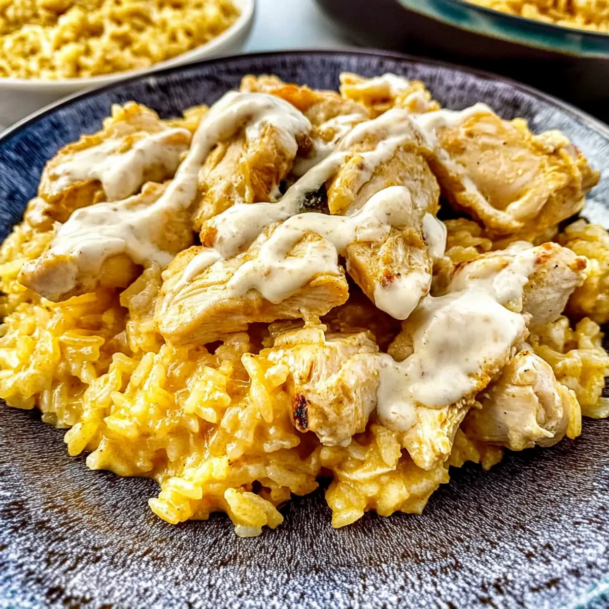 Mexican Chicken and Rice with Queso