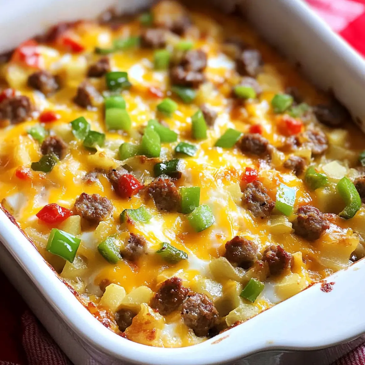 Sausage, Egg, Potato Breakfast Casserole