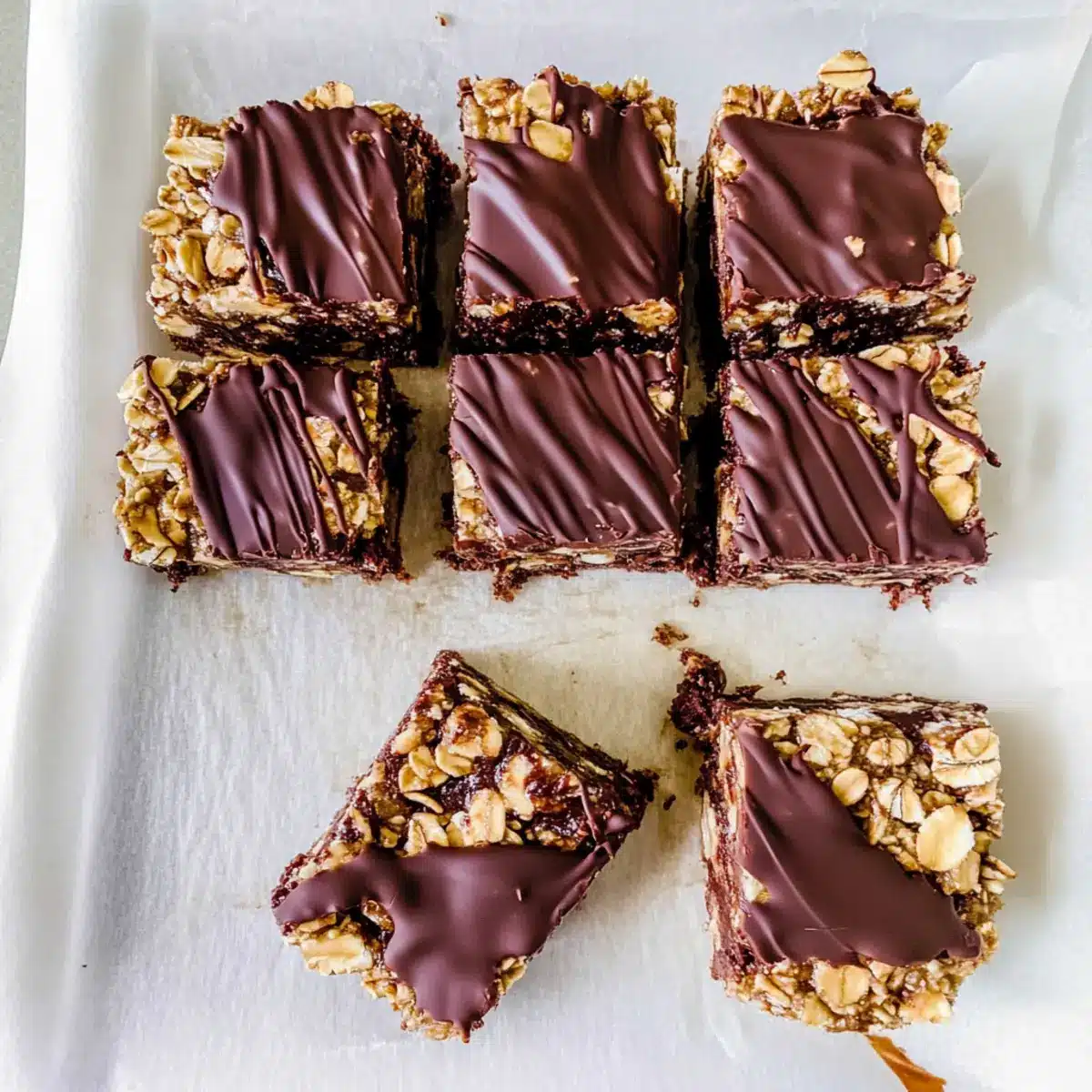 Chocolate Peanut Butter Oat Bars