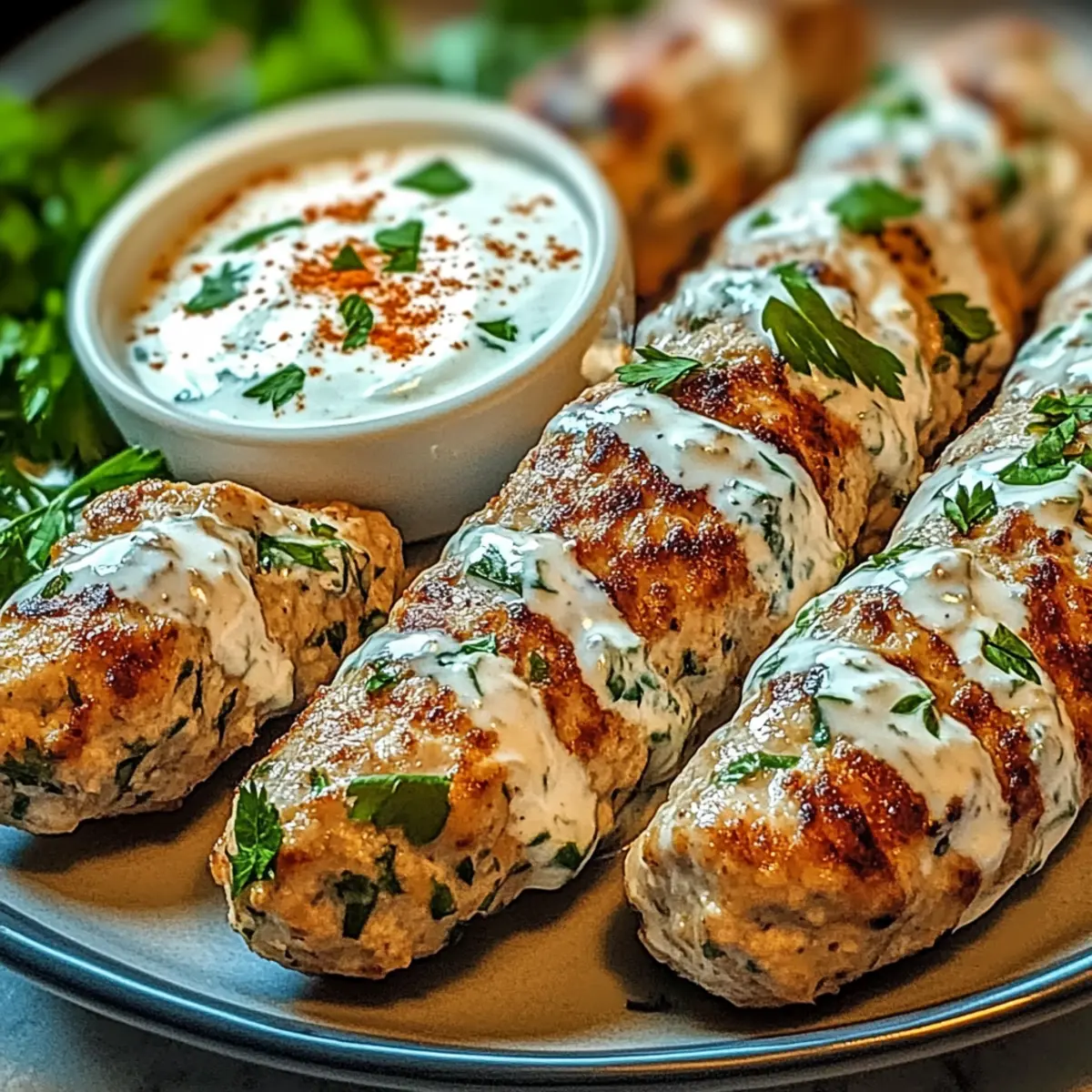 Juicy Chicken Kofta with Garlic Yogurt Sauce for Flavor Lovers