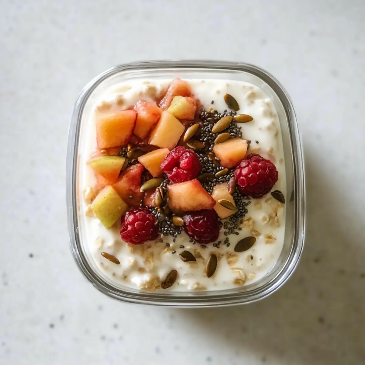 Peaches & Cream Overnight Oats
