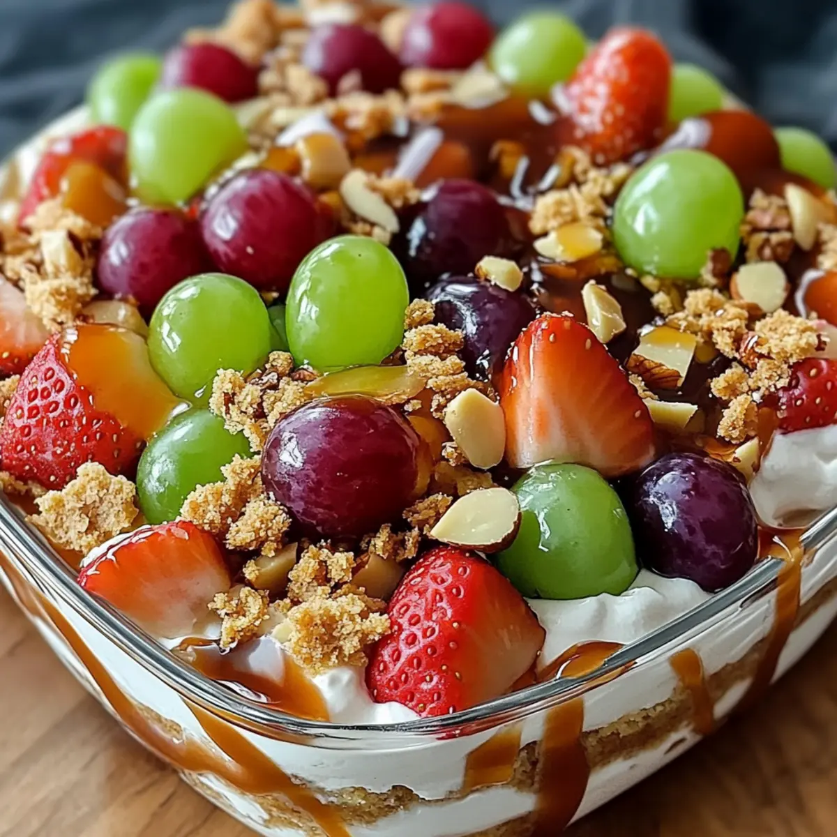 Caramel Crunch Cheesecake Fruit Salad