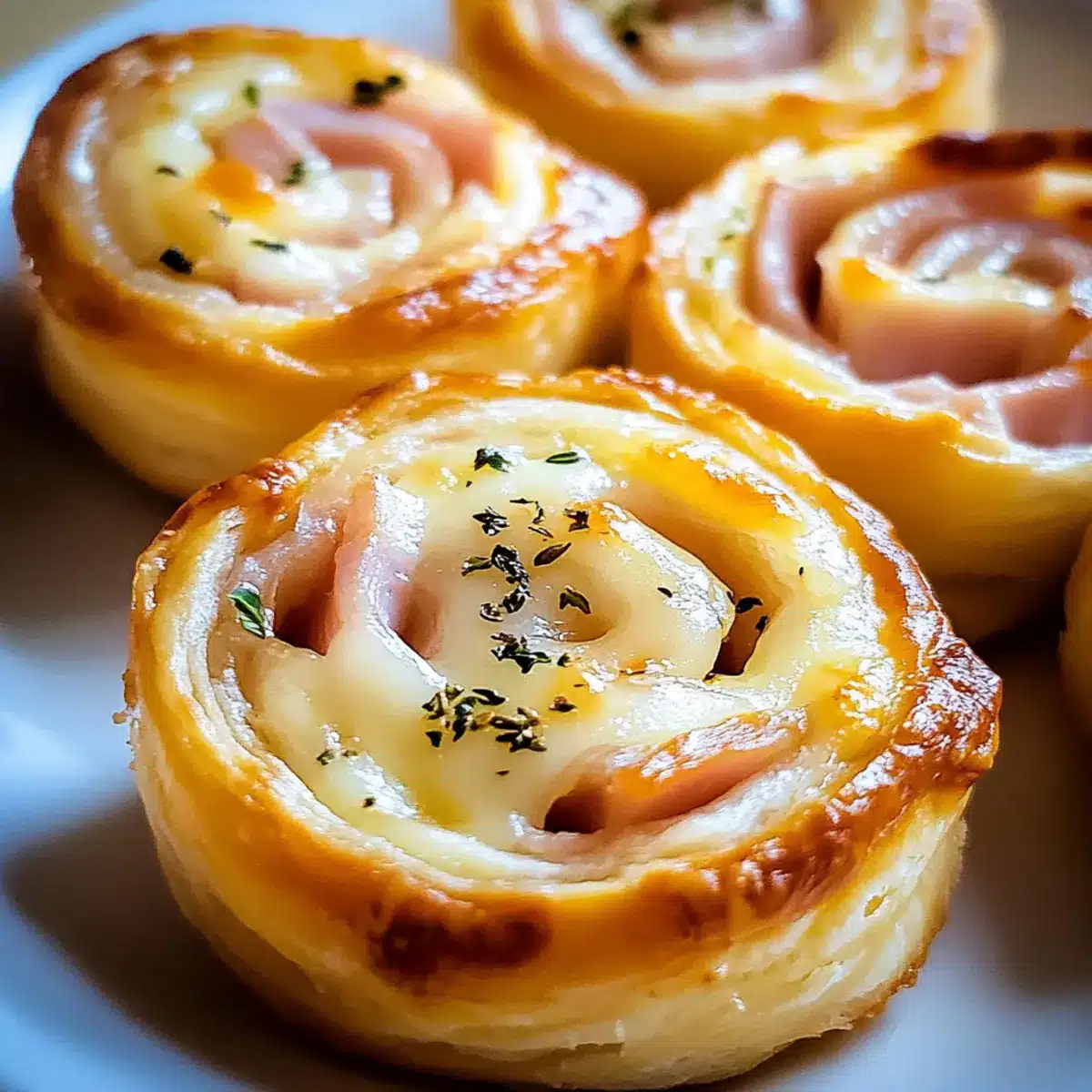 Easy Ham and Cheese Pinwheels