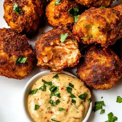 Crispy Pan Fried Salmon Croquettes