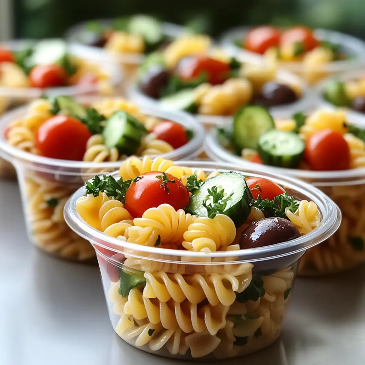 Pasta Salad Cups Recipe