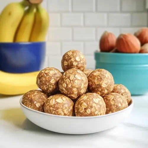 No-Bake Banana Bread Protein Balls