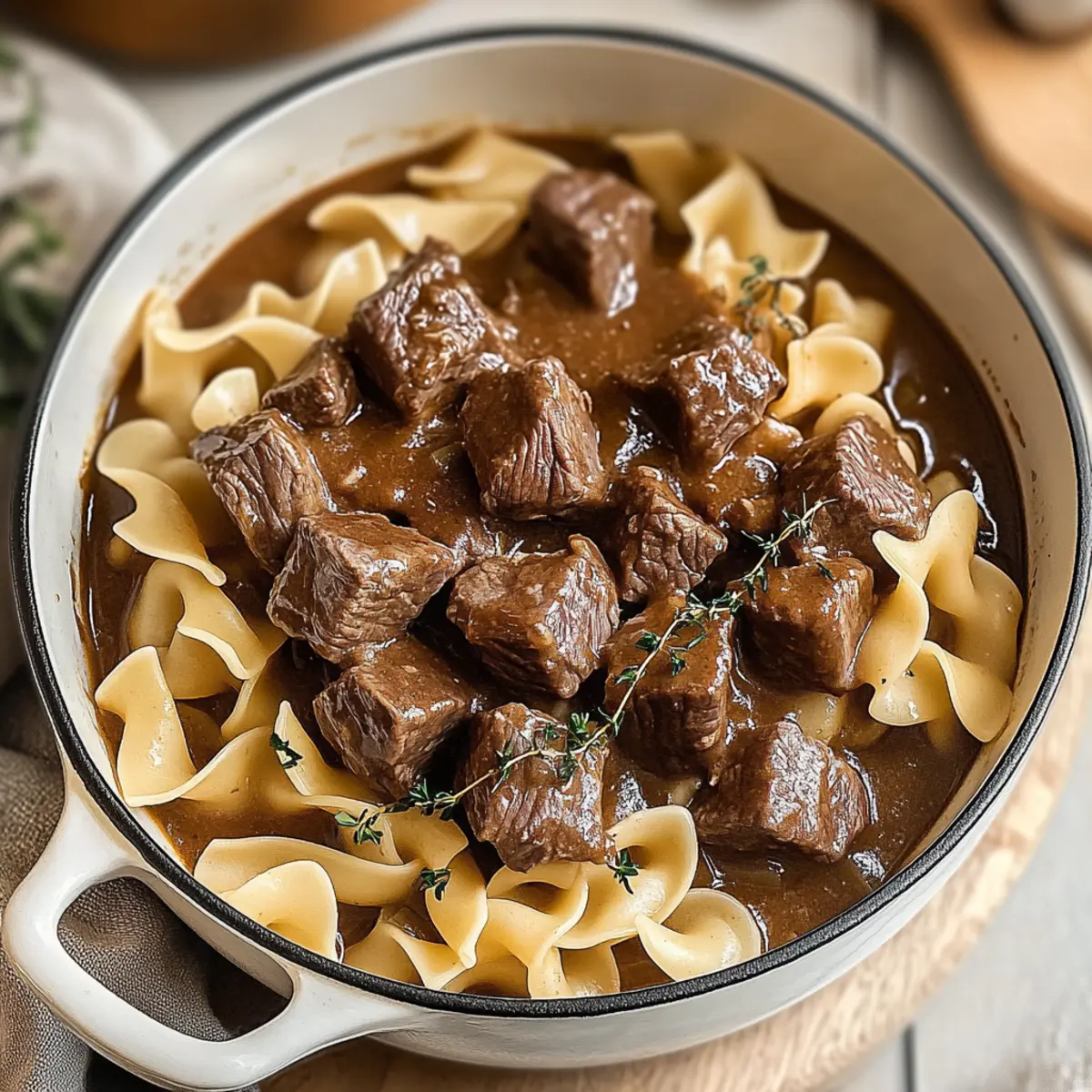 Hearty Homemade Beef and Noodles