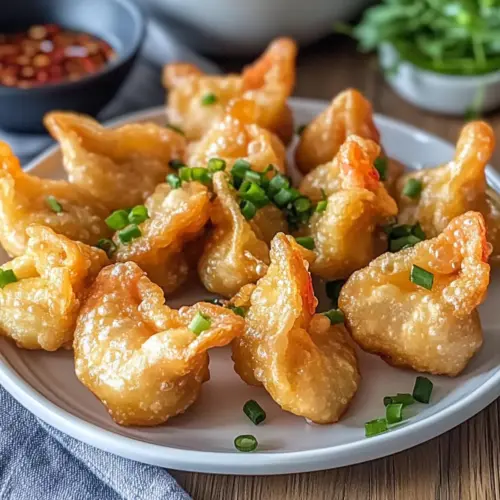 Crispy Wonton-Wrapped Shrimp