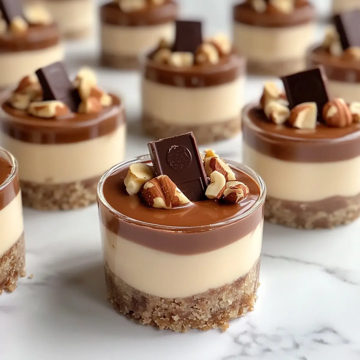 Mini Kinder Bueno Cheesecakes