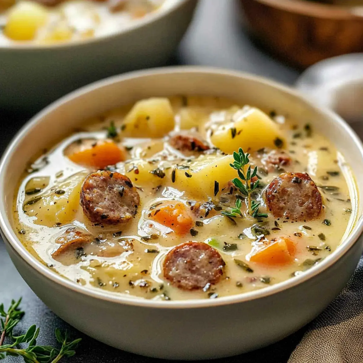 Comforting Potato and Sausage Chowder