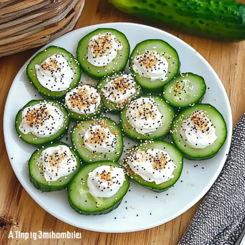 Bagel Cucumber Bites