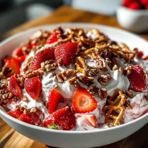 Delicious Strawberry Crackle Salad