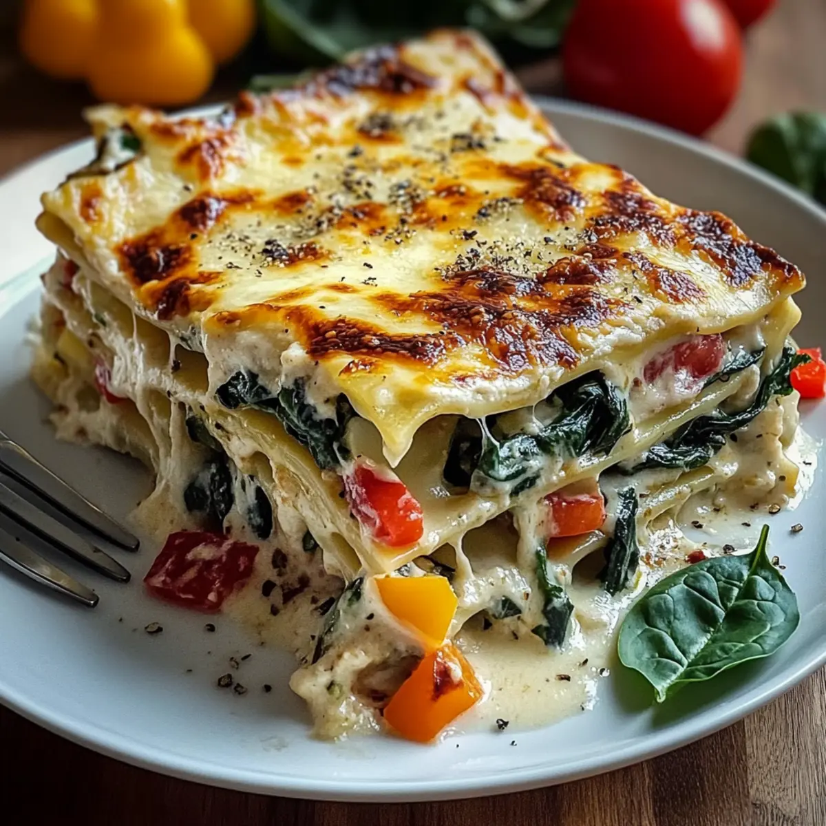 Loaded Veggie White Lasagna