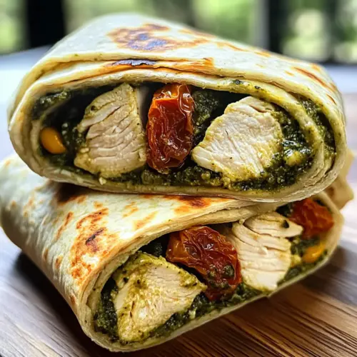 Chicken Pesto Wraps