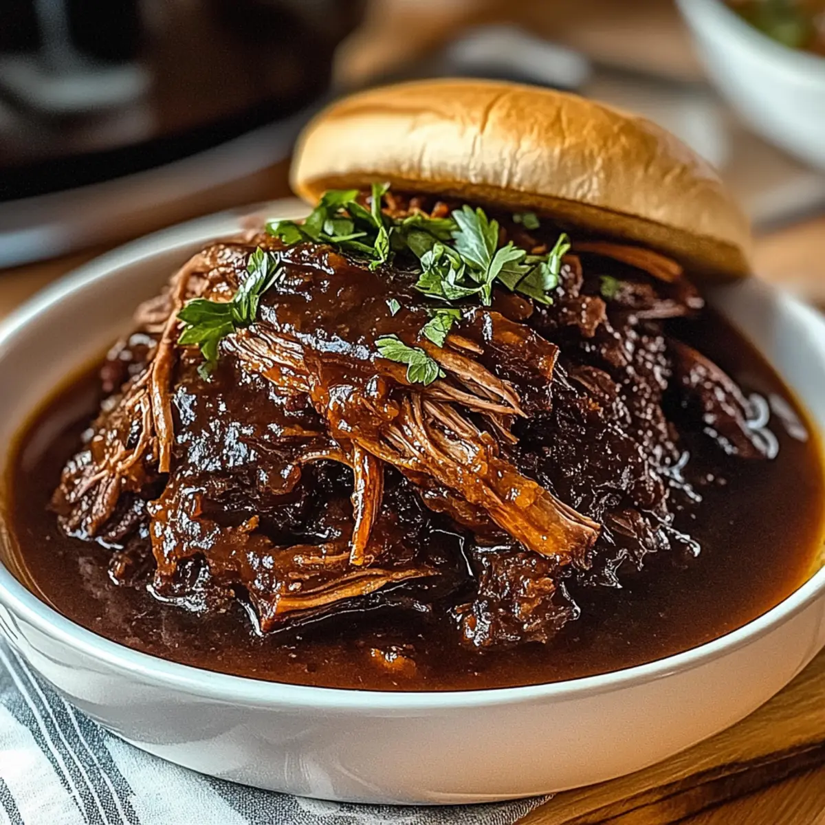 Caramelized Pulled Beef Brisket