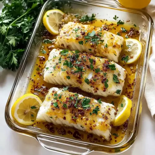 Mediterranean Baked Cod with Lemon and Garlic